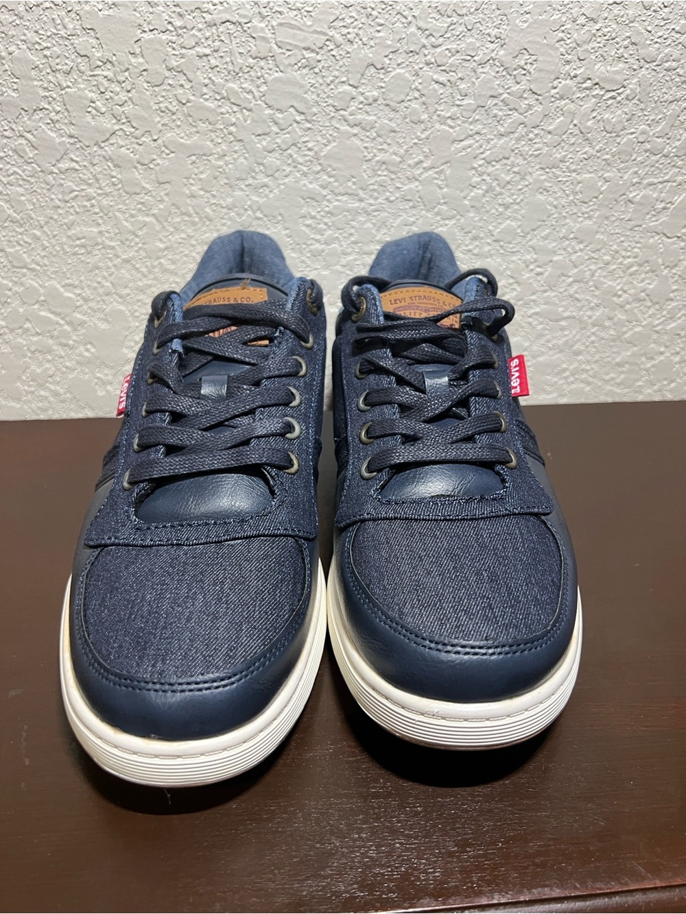 Levi's Men's Dark Navy Denim Low-Top Sneakers